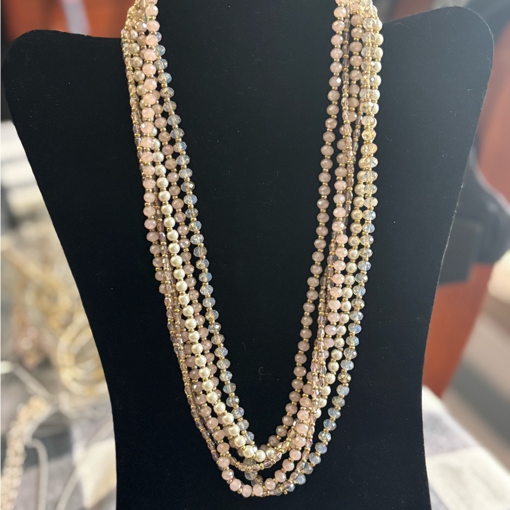 LOFT Multi-Strand Beaded Necklace